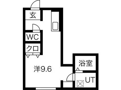 すみれハウス(ワンルーム/1階)の間取り写真