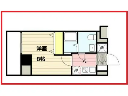 エイチエフ曳舟レジデンス(1K/3階)の間取り写真