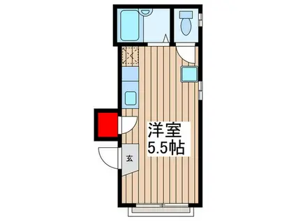 メゾンホリコシ(ワンルーム/2階)の間取り写真