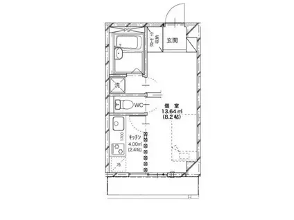 THELOFT(1K/4階)の間取り写真