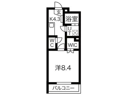 グリーン ガーデン(1K/5階)の間取り写真