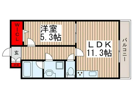 PIERRE MARUMITE I(1LDK/1階)の間取り写真