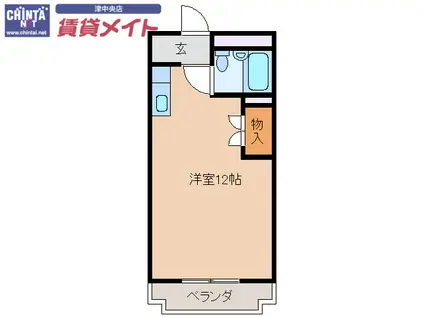 シーサイドリバティ(ワンルーム/3階)の間取り写真