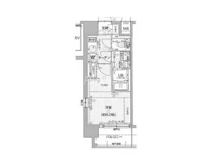 エスリード新大阪グランゲートサウス(1K/10階)の間取り写真