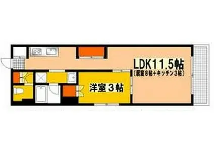 SOLEADO SENDA (2K/7階)の間取り写真