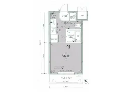 ルーブル中野南台(1K/2階)の間取り写真