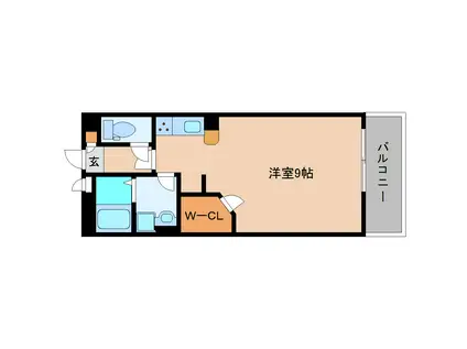 レオネクストエムティ逢坂II(ワンルーム/2階)の間取り写真