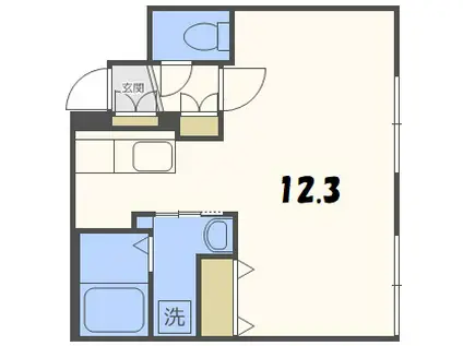 ACCEPTEE(1K/5階)の間取り写真