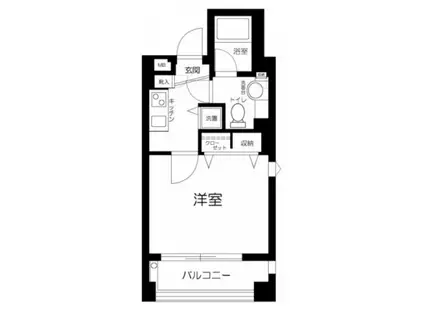 ヴェルステージ目白(1K/6階)の間取り写真