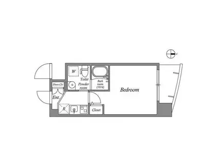 セレニテ江坂ルフレ(1K/10階)の間取り写真