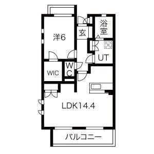 ゆとりーとライン 川村駅(愛知) 徒歩21分 3階建 築18年(1LDK/3階)の間取り写真