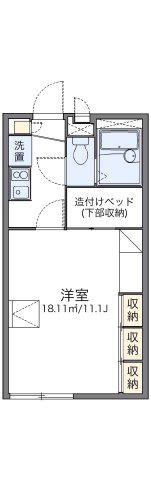 レオパレスマリリン(1K/1階)の間取り写真