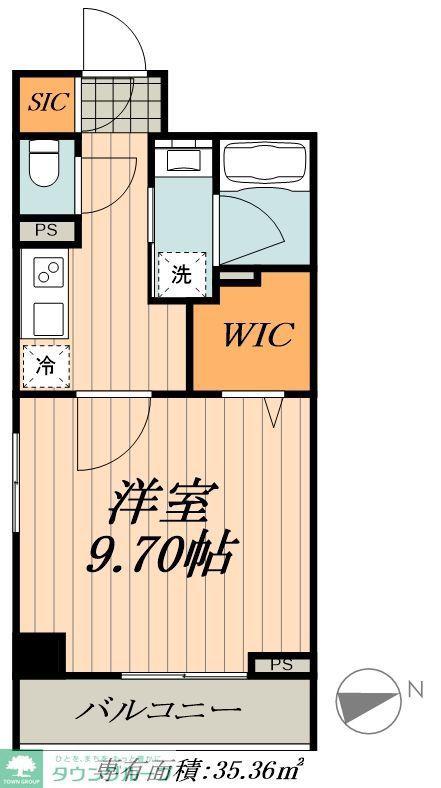 ロイヤルカーサ千種(1K/3階)の間取り写真