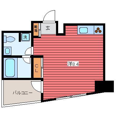 レニール本駒込(ワンルーム/9階)の間取り写真