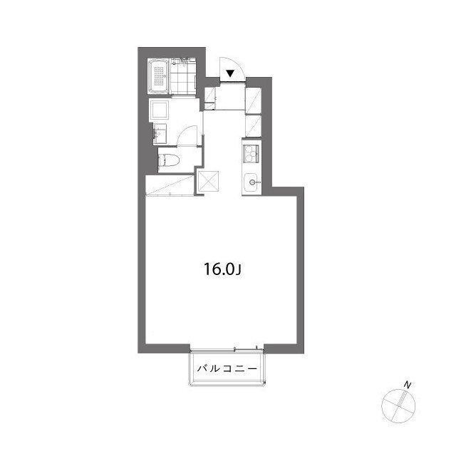 コモレビルディング(ワンルーム/3階)の間取り写真