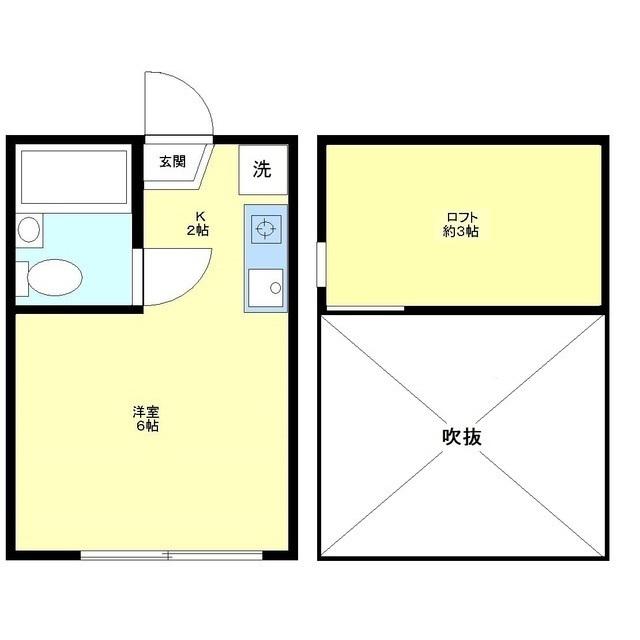 エステー生田III(ワンルーム/1階)の間取り写真