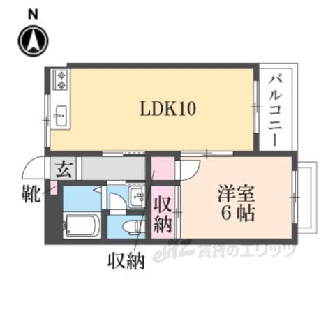サンハイツ新大宮(1LDK/2階)の間取り写真