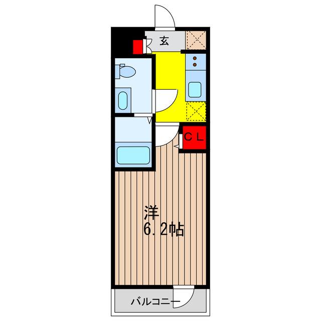 SHOKEN RESIDENCE亀有(1K/12階)の間取り写真