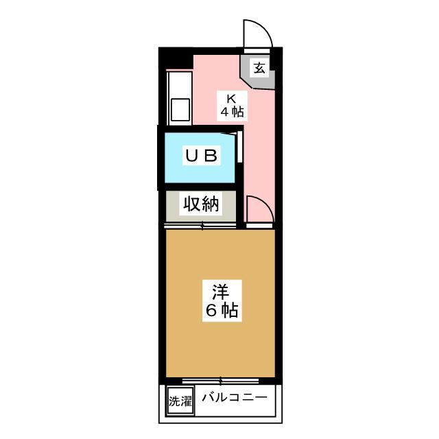 メゾンピュア(1K/1階)の間取り写真