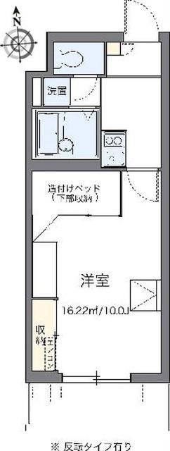 レオパレスパルコートD(1K/2階)の間取り写真