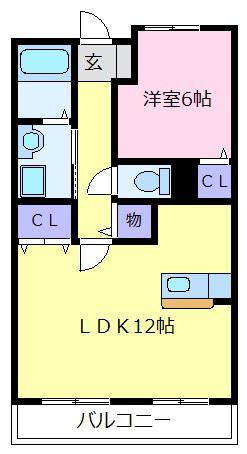 南海高野線 萩原天神駅 徒歩13分 3階建 築22年(1LDK/2階)の間取り写真
