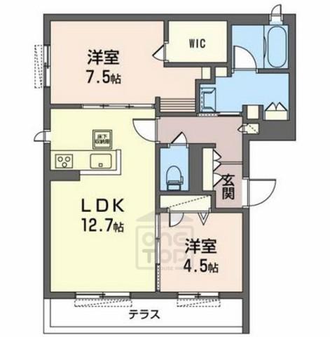 MAISON DE SERENITE(2LDK/1階)の間取り写真