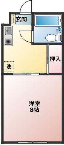 ヴィラストーンアンドウェル(1K/1階)の間取り写真