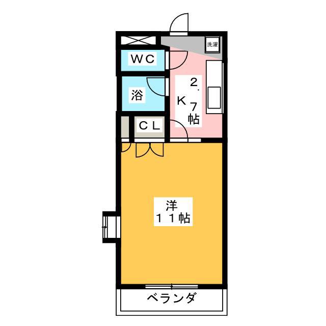 SOPHIA江戸橋(1K/3階)の間取り写真