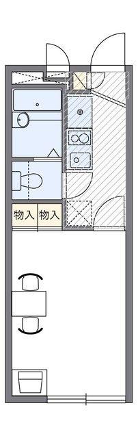 レオパレスノーブルコート久地(1K/3階)の間取り写真