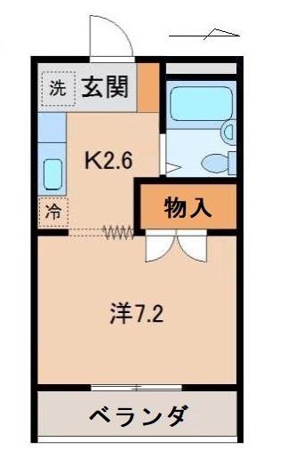 ブエナビスタ和歌山イーストI(1K/2階)の間取り写真