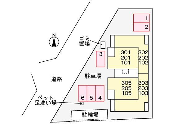 ラフィナート ナガタ(1LDK/1階)の間取り写真