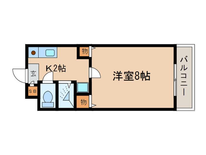 サンリッチMIYUKI(1K/3階)の間取り写真