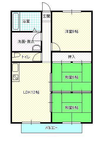 ファーストハイツ(3LDK/4階)の間取り写真