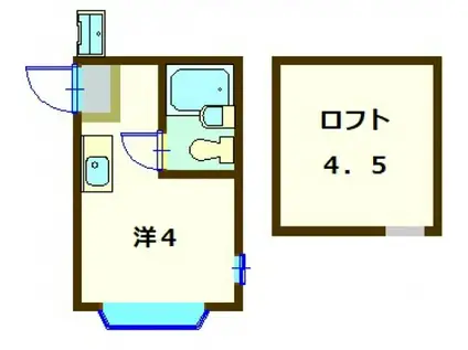 綱島グレイス(ワンルーム/2階)の間取り写真