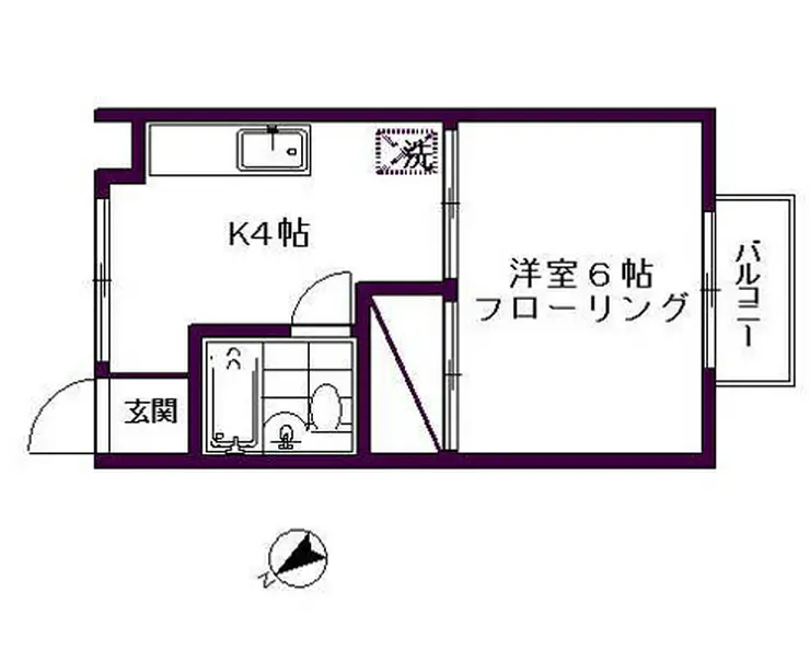 メゾン高津 2階階 間取り