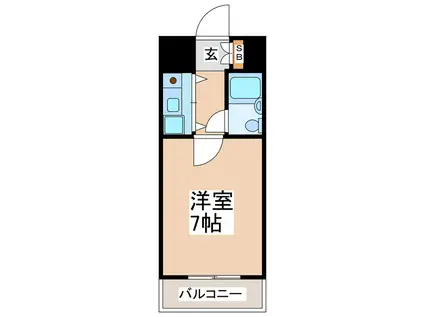 朝日プラザ坪井(1K/11階)の間取り写真