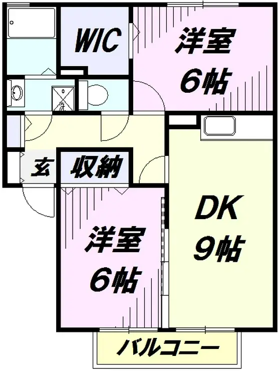 グランドゥールA 1階階 間取り