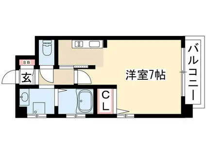 メゾン菊屋(1K/2階)の間取り写真