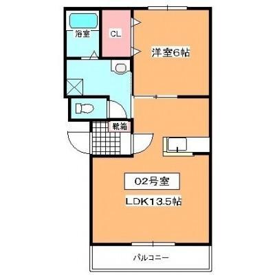 ベルソレイユ(1LDK/1階)の間取り写真