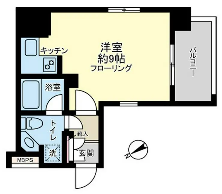 アクシア新宿御苑 8階階 間取り