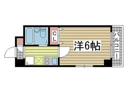 ダイドーメゾン兵庫本町(1K/8階)の間取り写真