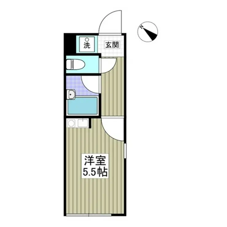 フラット5池上新町 3階階 間取り