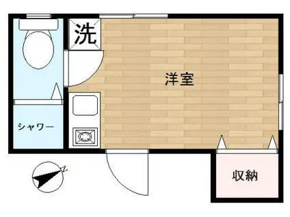 クラート千駄木(ワンルーム/2階)の間取り写真