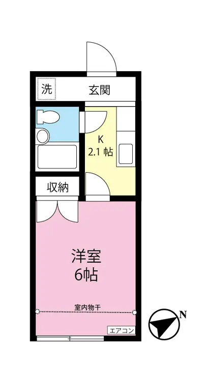 ニシキハイツ 2階階 間取り