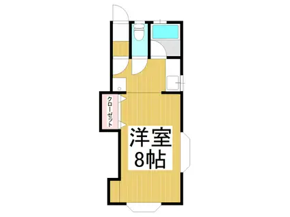 アプリコットあもり(1K/2階)の間取り写真