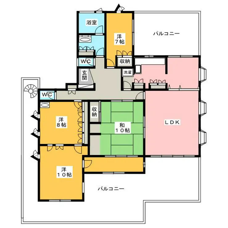 エクセルフラット 2階階 間取り