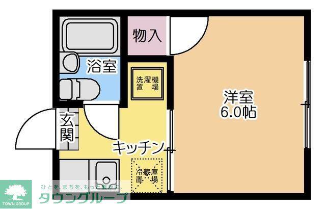 ハイムソフィア(1K/2階)の間取り写真