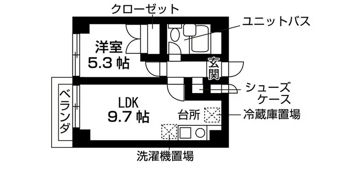 ドミトリオ国立 4階階 間取り