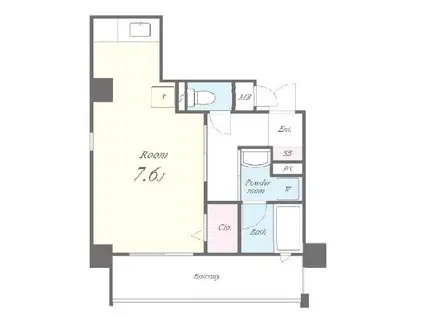 アモーレ二階町(ワンルーム/5階)の間取り写真