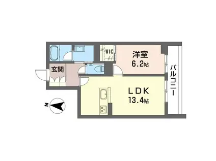 NMAISONVI(1LDK/3階)の間取り写真